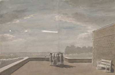 The Meteor of August 18, 1783, as Seen from the East Angle of the North Terrace, Windsor Castle by Paul Sandby